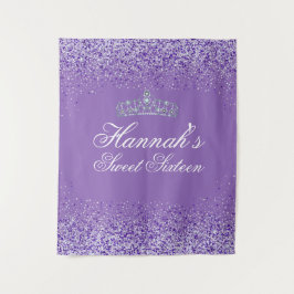 Tapete De Parede Pano de Fundo Sweet 16 Brilho Roxo Claro