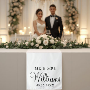 Tapete De Parede Pano de Mesa para Decoração de Casamento com Letra
