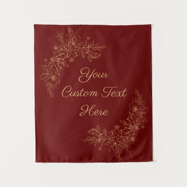 Tapete De Parede Panorama de Casamento de Natal, Booth de Foto de R (Frente)