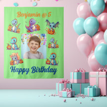 Panorâmica da Festa de Aniversário de criança Dino