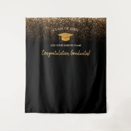 Tapete De Parede Panorâmica de Foto para Graduação Negra Moderna El