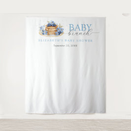 Tapete De Parede Panorâmica do Chá de fraldas Brunake de Blueberry