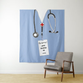 Tapete De Parede Panorâmica Personalizada de Graduação na Faculdade