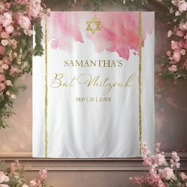 Tapete De Parede Panos de Fundo em Aquarela para Bat Mitzvah | Abst