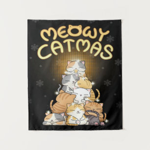 Tapete De Parede Pão de Árvore de Gato de Natal