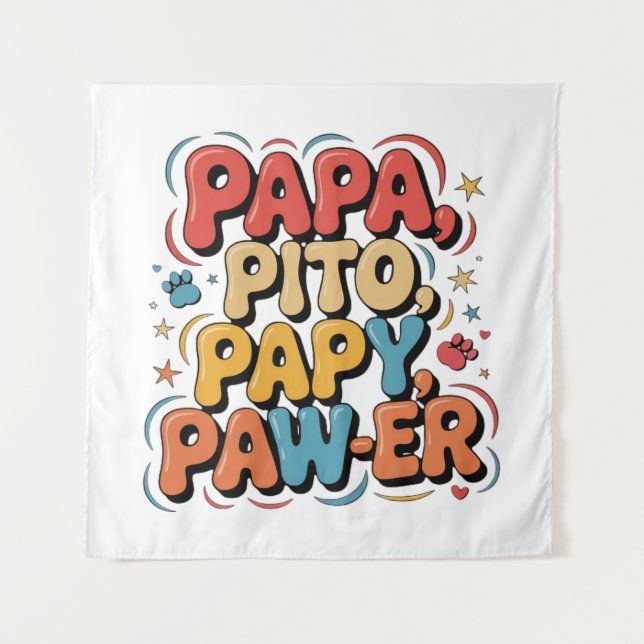 Tapete De Parede Papa Pito Pappy Pawer (Frente)