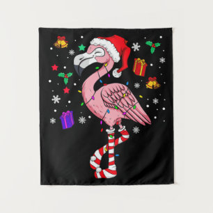 Tapete De Parede Papais noeis de Natal Flamingo Lover Engraçado Clá