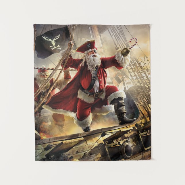 Tapete De Parede Papais noeis piratas (Frente)