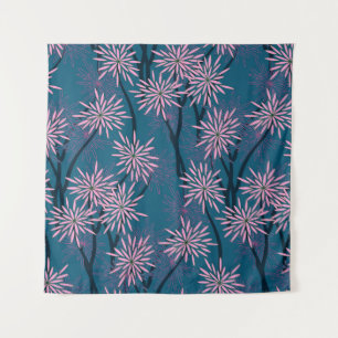 Tapete De Parede Papel de parede: marinho asiático azul, rosa.