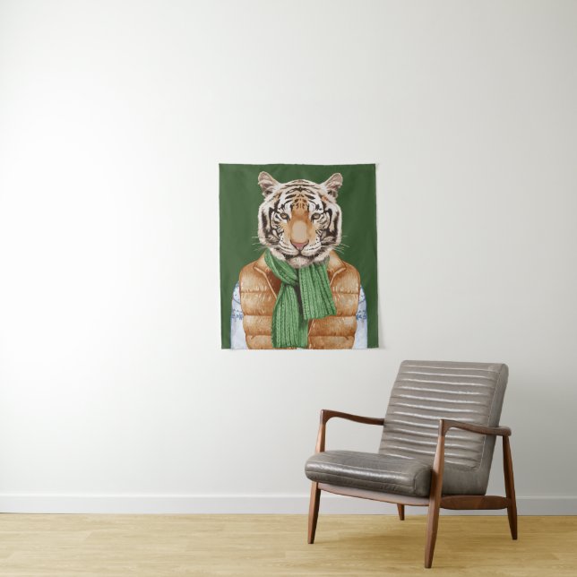 Tapete De Parede Para baixo tigre da veste (In Situ)