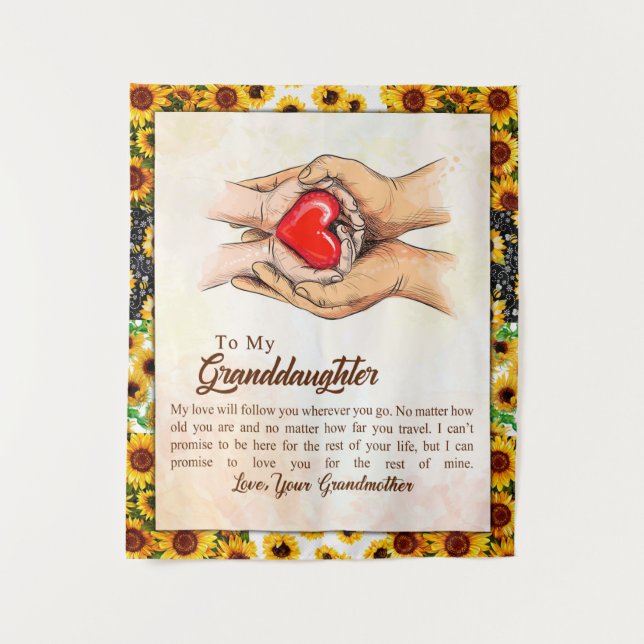 Tapete De Parede Para Minha Avó, Sunflower Gift, Da Avó (Frente)