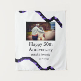 Tapete De Parede Parabéns ao aniversário de 50 anos adicionar nome 