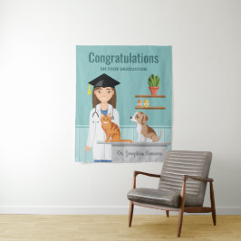 Tapete De Parede Parabéns Graduado em Medicina Veterinária Formatur