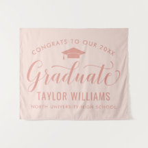 Parabéns Graduado Fundo Rosa Corado