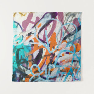 Tapete De Parede Parede de concreto, textura granulada.