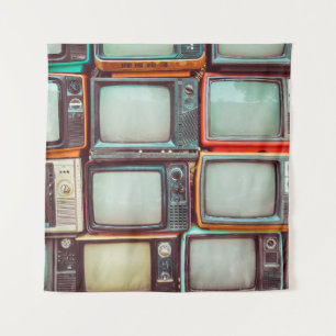 Tapete De Parede Parede de televisão retrorreflectora colorido de
