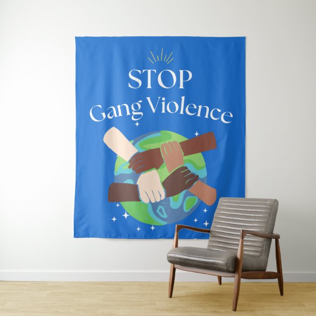 Tapete De Parede Parem as Mãos de Violência de Gang entrelaçadas (In Situ)
