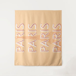 Tapete De Parede Paris, Viagem Art, Pastel Viagem Art