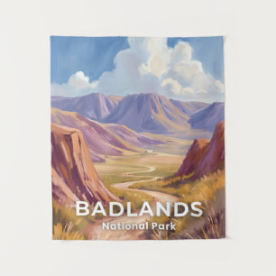 Tapete De Parede Parque Nacional Badlands Dakota do Sul Viagem Arte