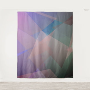 Tapete De Parede Partículas Abstratas Voadoras Formas Geométricas