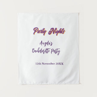 Tapete De Parede Party nights bachelorette party name date purple