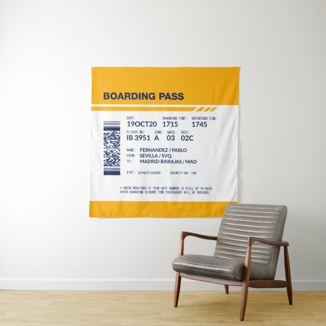 Tapete De Parede Passagem de embarque - Amarelo (In Situ)