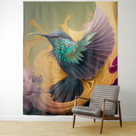 Tapete De Parede Pássaro Hummingave no Pássaro da Vida Selvagem da