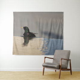 Tapete De Parede Pássaro Pequeno na Água