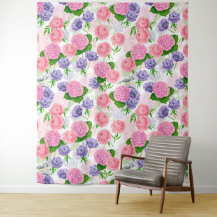 Tapete De Parede Pássaros e flores