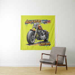 Tapete De Parede Passeio Sonho de Aventura / Moto Chopper Vintage