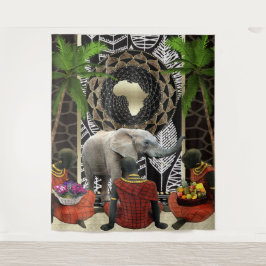 Tapete De Parede Passo Africano do Elefante