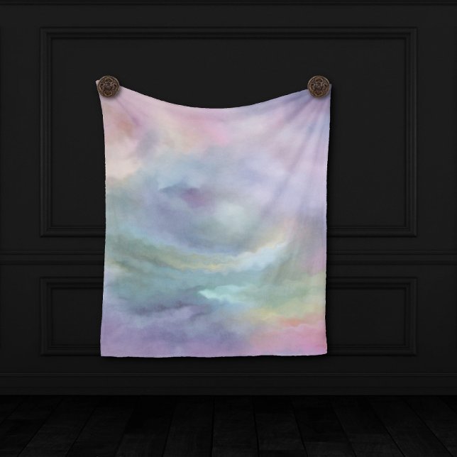 Tapete De Parede Pastas Whimsical | Dreamy Muted Rainbow Mottle (Criador carregado)