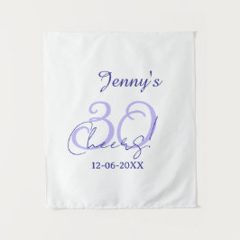 Tapete De Parede Pastel cheers 30th birthday purple elegant name da