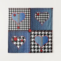 Patchwork de Denim: padrão de Tecido sem falhas