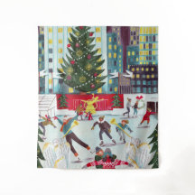 Patinação de Natal no centro de Rockefeller em Nov