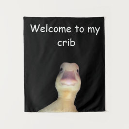Tapete De Parede Pato Meme Divertido: Bem-vindo ao Meu Quarto Pato