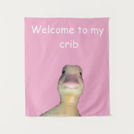 Tapete De Parede Pato Meme Divertido: Bem-vindo ao Meu Quarto Pato