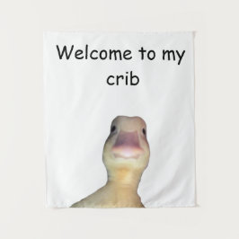 Tapete De Parede Pato Meme Divertido: Bem-vindo ao Meu Quarto Pato