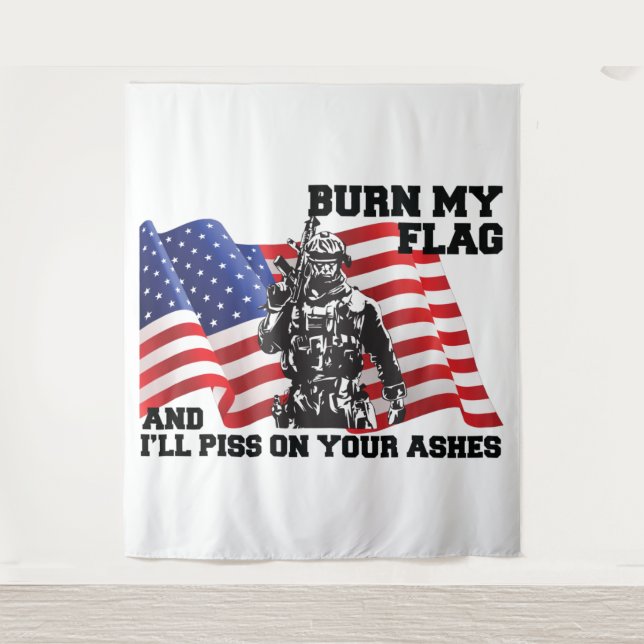 Tapete De Parede Patriota Americano (Frente)