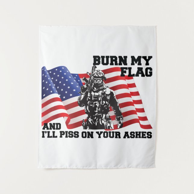 Tapete De Parede Patriota Americano (Frente)