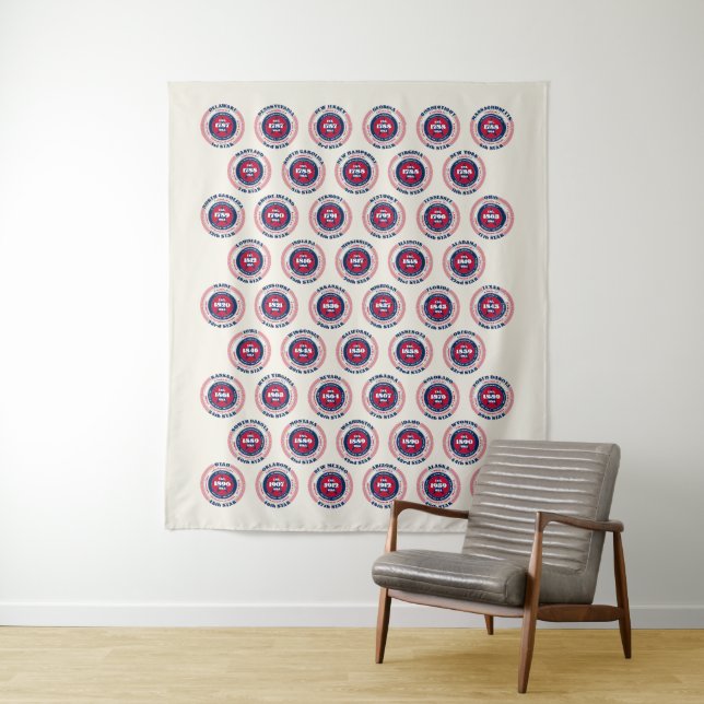 Tapete De Parede Patriótico dos Estados Unidos da América (In Situ)