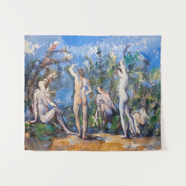 Tapete De Parede Paul Cezanne - Cinco Bathers (Frente (Horizontal))