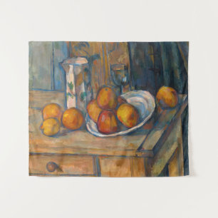Tapete De Parede Paul Cezanne - Natureza Morta com Jarro de Leite e