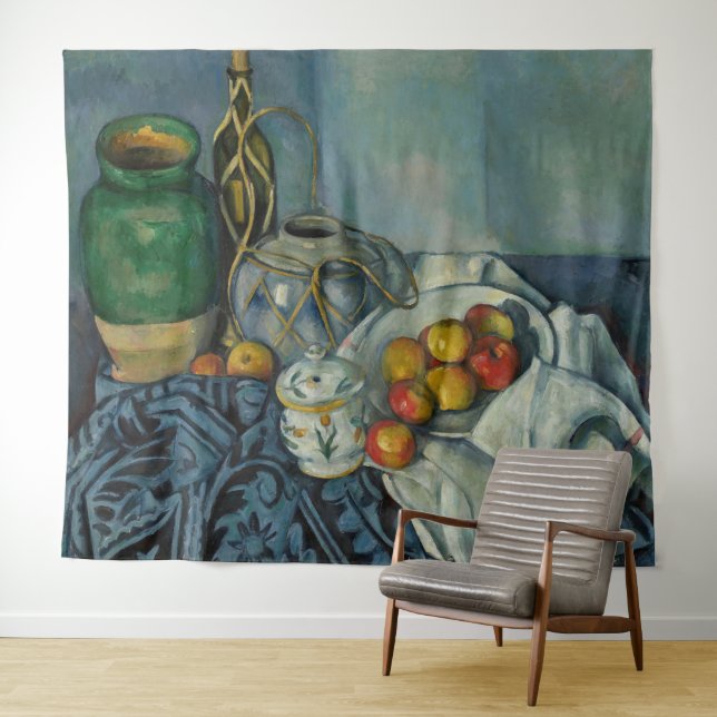 Tapete De Parede Paul Cezanne - Natureza Morta com Maçãs (In Situ (Horizontal))