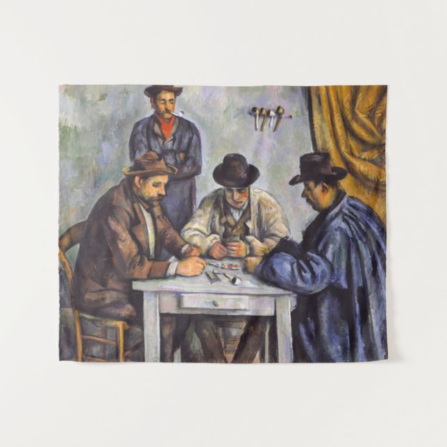 Tapete De Parede Paul Cezanne - Os Jogadores De Cartão (Frente (Horizontal))