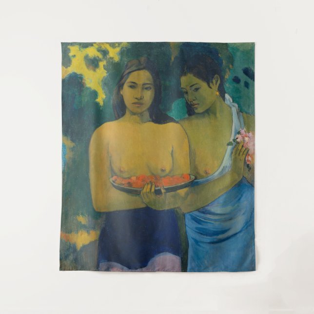 Tapete De Parede Paul Gauguin - Duas Mulheres Tahitianas (Frente)