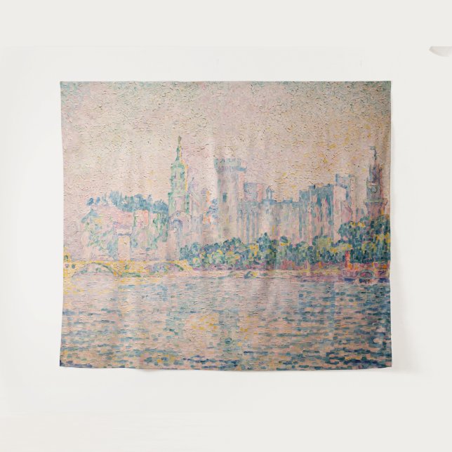 Tapete De Parede Paul Signac - Avinhão, Manhã (Frente (Horizontal))