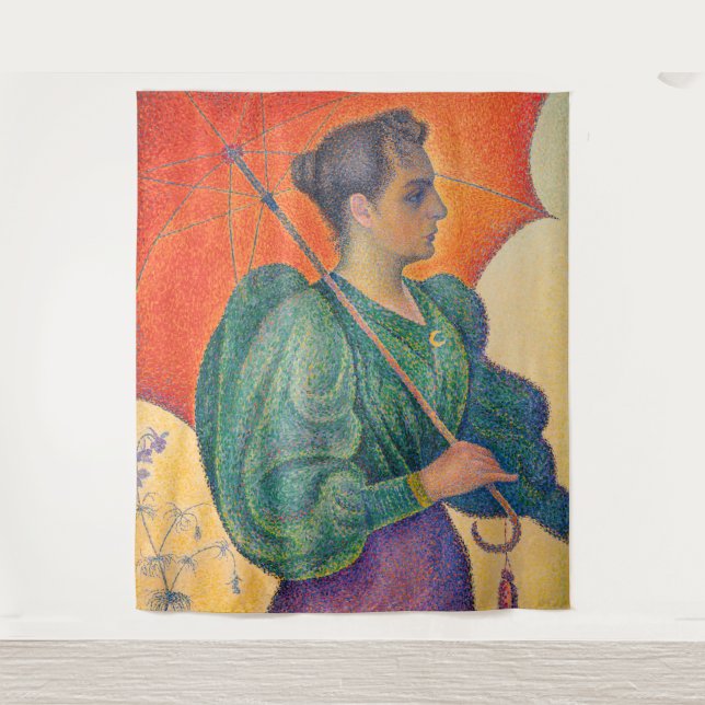 Tapete De Parede Paul Signac - Mulher com Guarda-Sol (Frente)