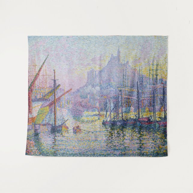 Tapete De Parede Paul Signac - Notre-Dame-de-la-Garde, Marselha (Frente (Horizontal))