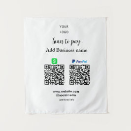 Tapete De Parede Paypal Cashapp digitalizar para pagar QR adicionar